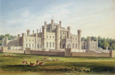 North East View of Lowther Castle, Westmoreland, Seat of the Earl of Lonsdale by John Chessell Buckler